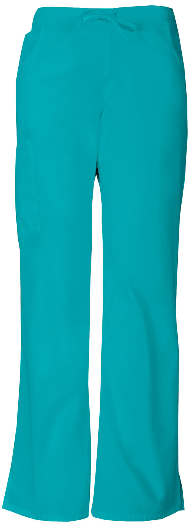 EDS Signature 86206 Mid Rise Drawstring Cargo Pants Teal Blue