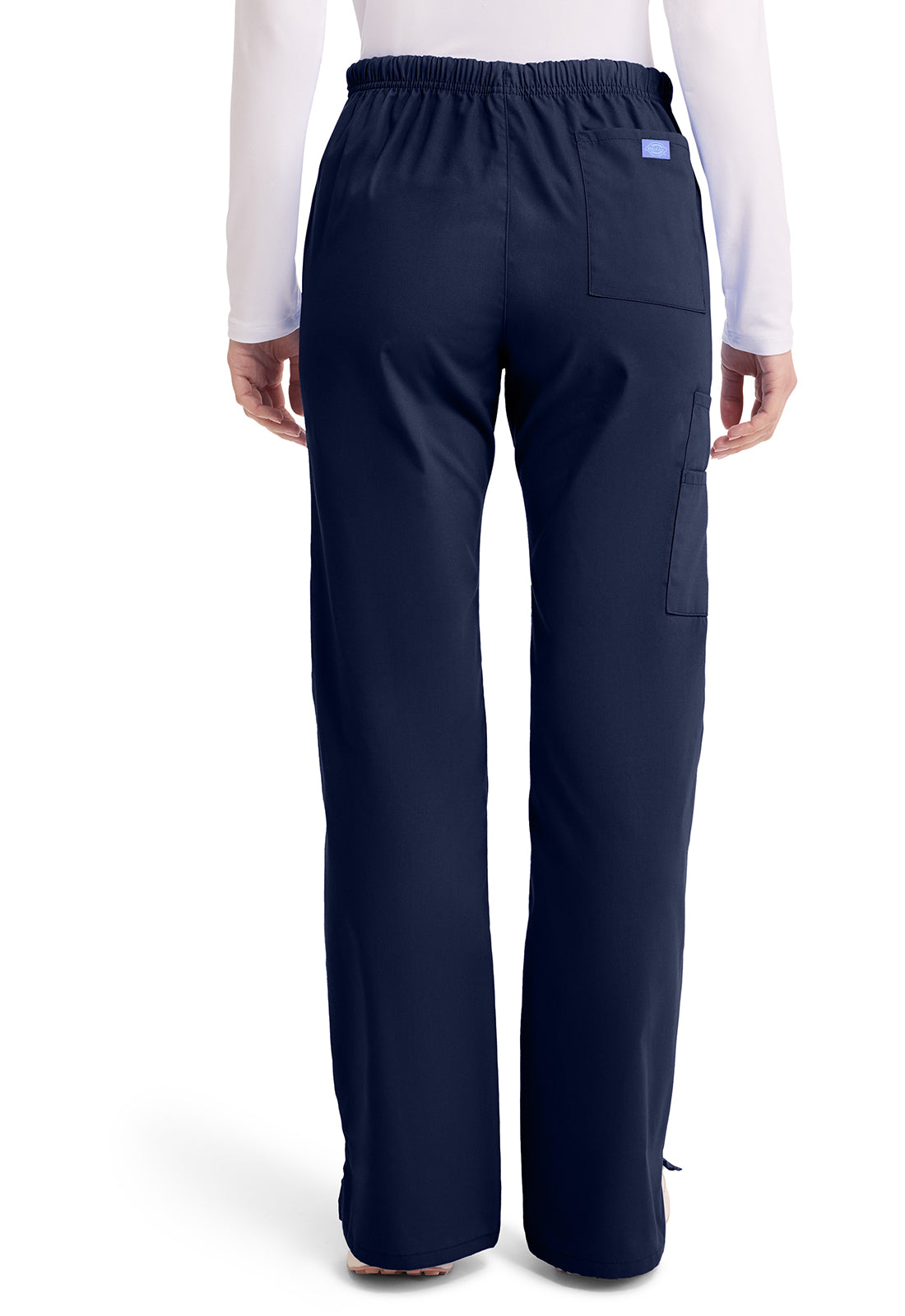 EDS Signature 86206 Women's Mid Rise Drawstring Cargo Scrub Pants Navy