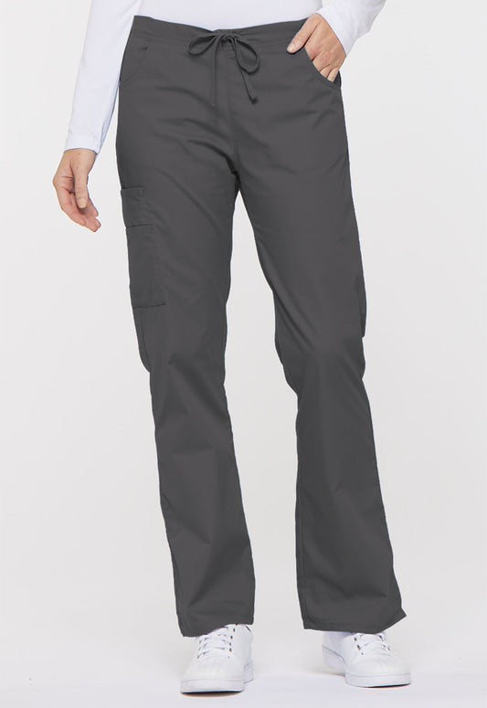 EDS Signature 86206 Mid Rise Drawstring Cargo Pants Pewter