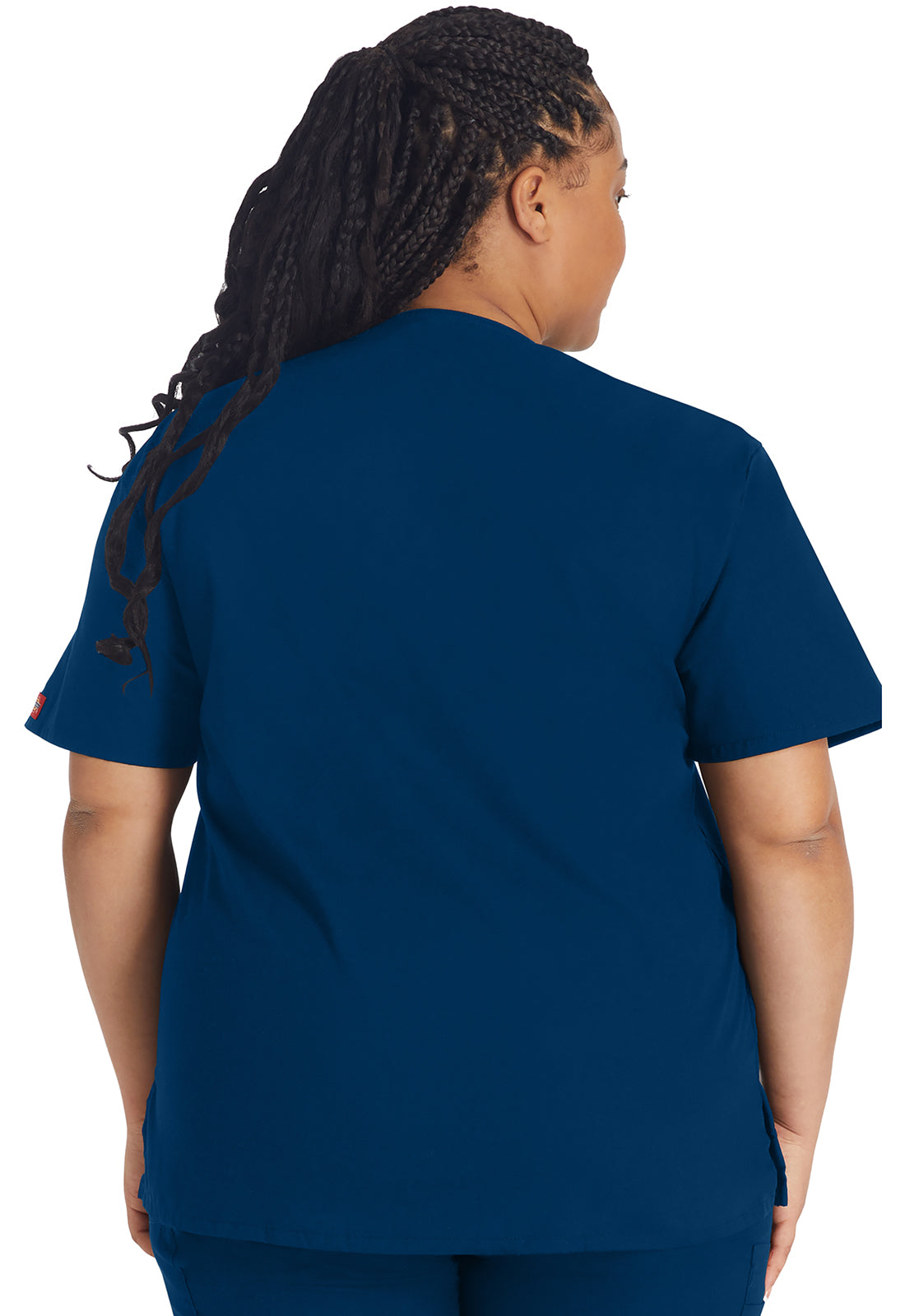 EDS Signature 86706 V-Neck Top Navy Model Image Back | Dickies