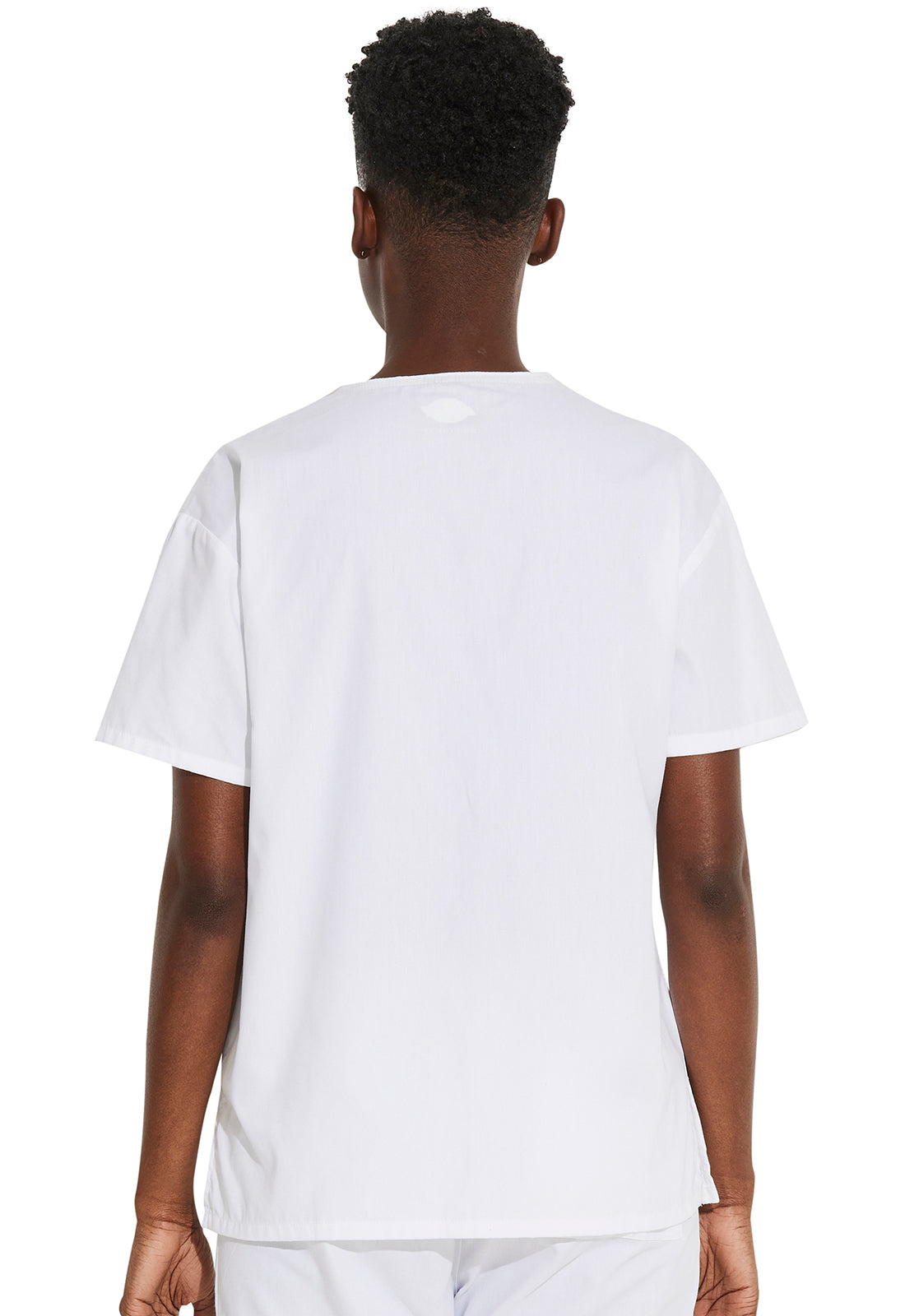 EDS Signature 86706 V-Neck Top White Model Image Back | Dickies