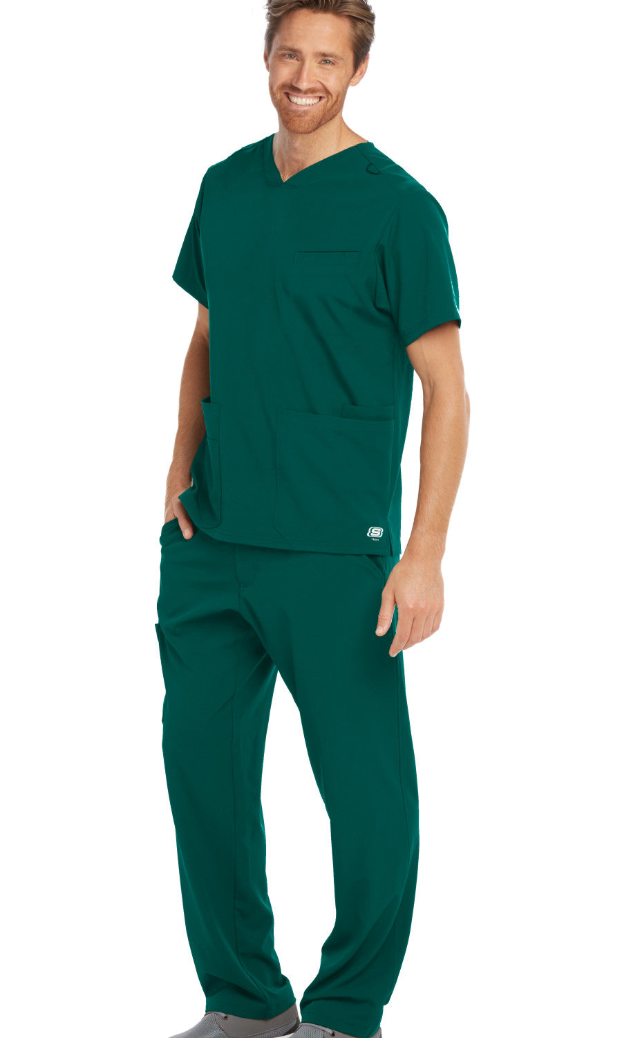 Skechers SKT020 Aspire Scrub Top Hunter Green