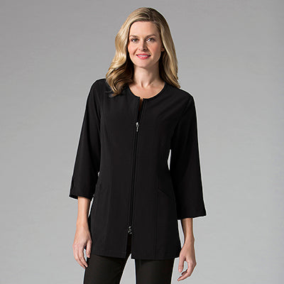 Smart 8803 Women’s 3/4 Sleeve Lab Jacket Black