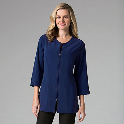 Smart 8803 Women’s 3/4 Sleeve Lab Jacket Navy