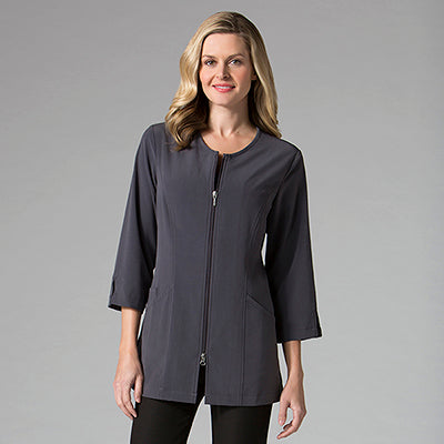 Smart 8803 Women’s 3/4 Sleeve Lab Jacket Pewter