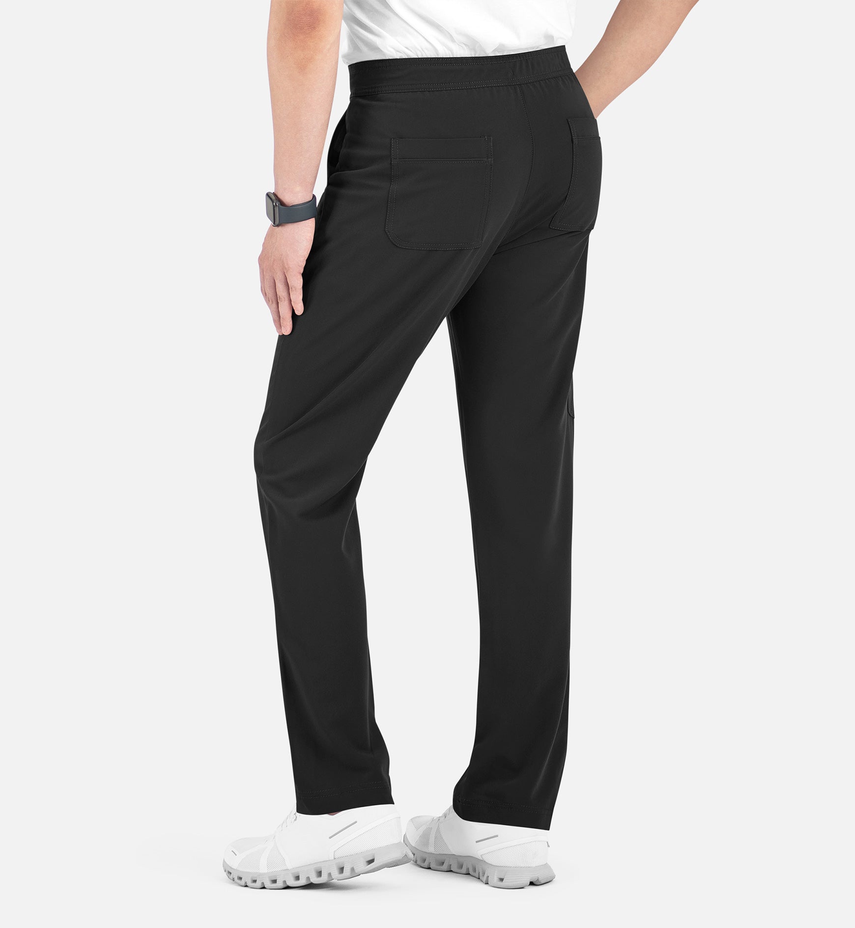 Matrix Pro Men's 8901 Men's Half Elastic Waistband Cargo Pants Black