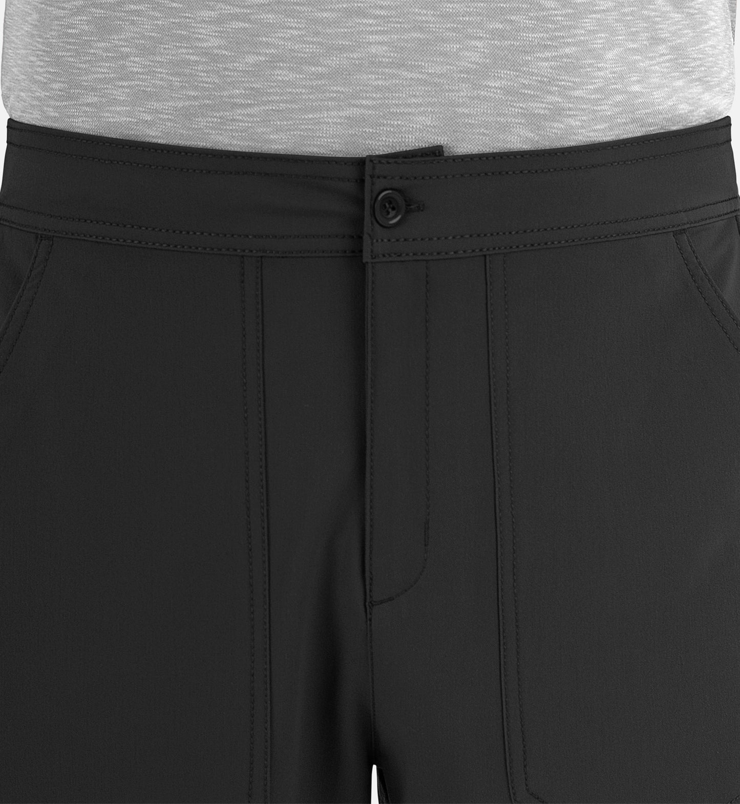 Matrix Pro Men's 8901 Men's Half Elastic Waistband Cargo Pants Black