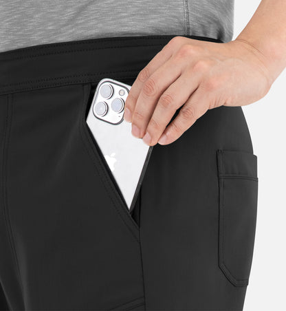 Matrix Pro Men's 8901 Men's Half Elastic Waistband Cargo Pants Black