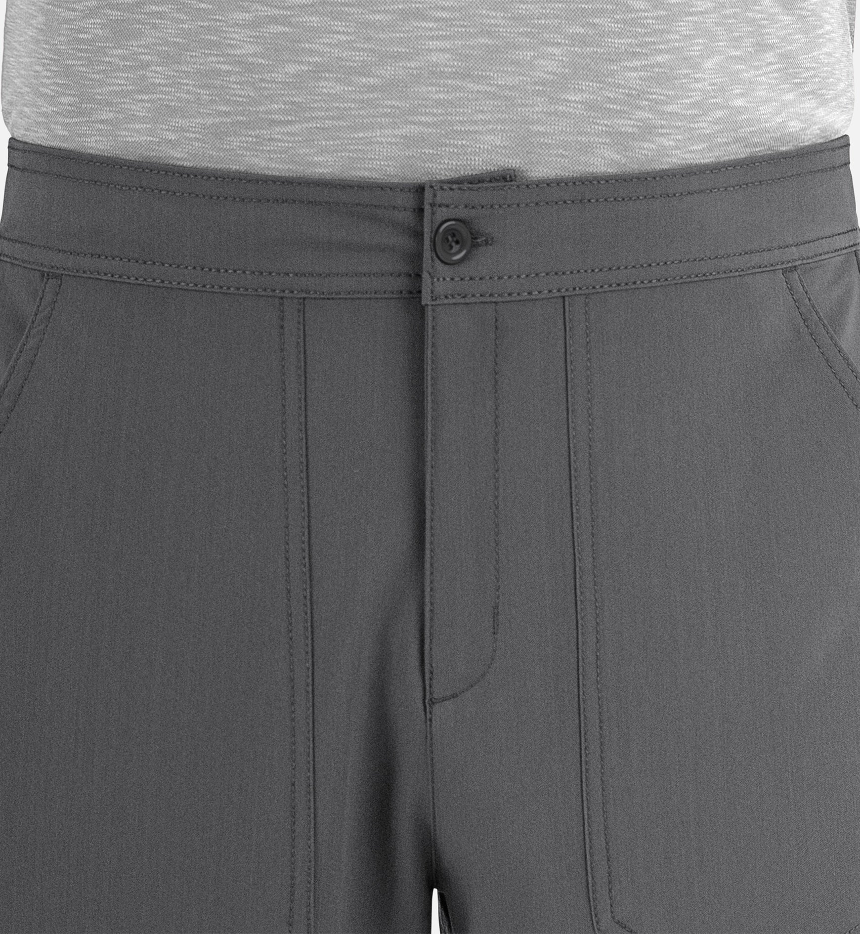 Matrix Pro Men's 8901 Men's Half Elastic Waistband Cargo Pants Heather Grey