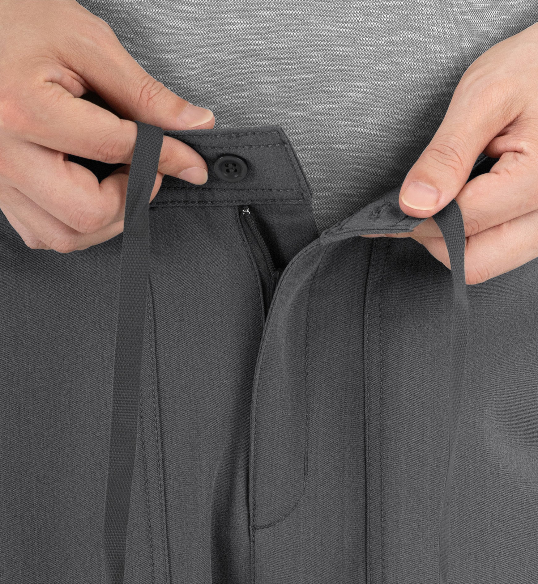 Matrix Pro Men's 8901 Men's Half Elastic Waistband Cargo Pants Heather Grey