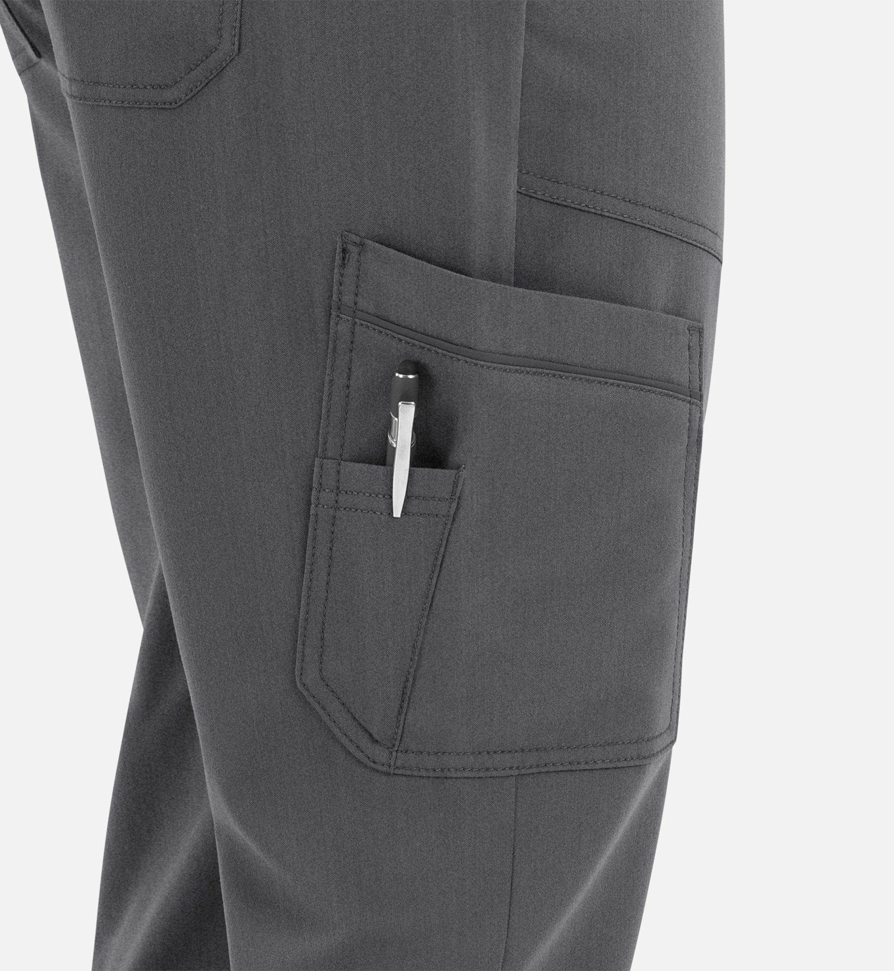 Matrix Pro Men's 8901 Men's Half Elastic Waistband Cargo Pants Heather Grey