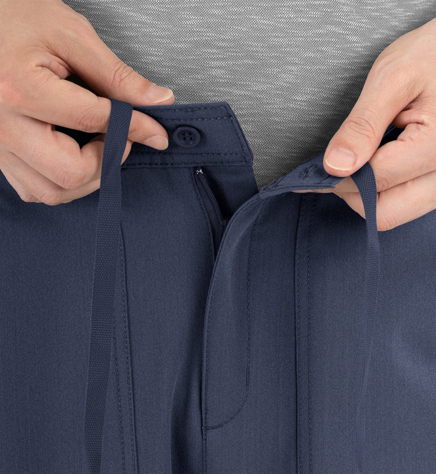 Matrix Pro Men's 8901 Men's Half Elastic Waistband Cargo Pants Heather Navy