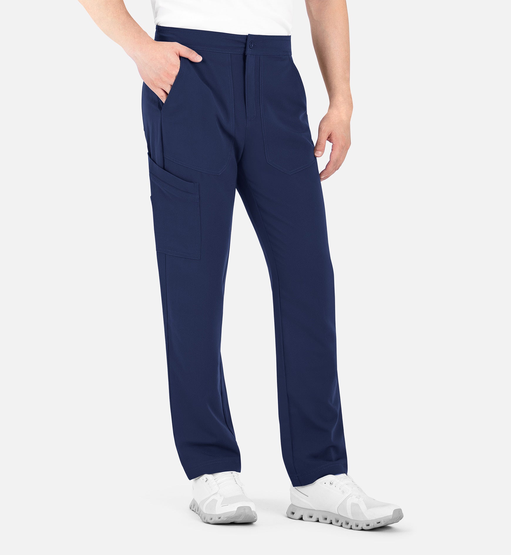 Matrix Pro Men's 8901 Men's Half Elastic Waistband Cargo Pants Navy