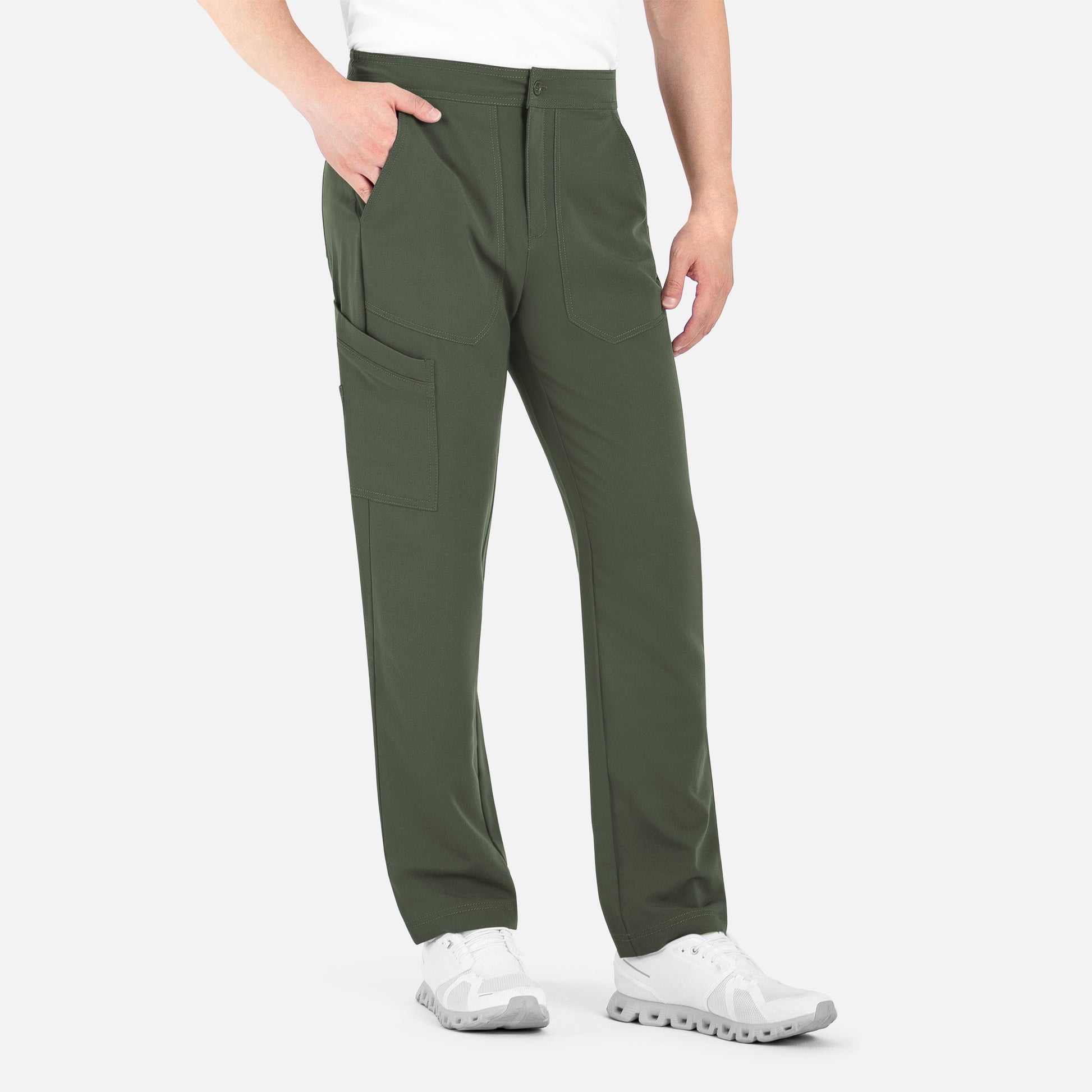 Matrix Pro Mens 8901 Men’s Half Elastic Waistband Cargo Pant Olive