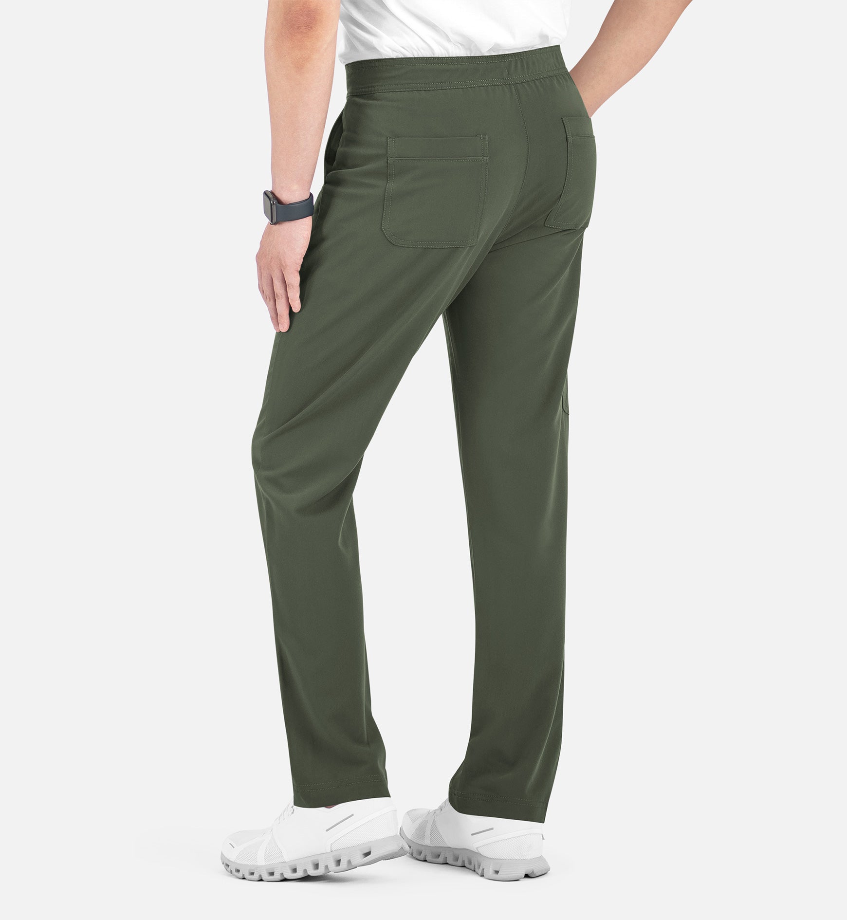 Matrix Pro Men's 8901 Men's Half Elastic Waistband Cargo Pants Olive