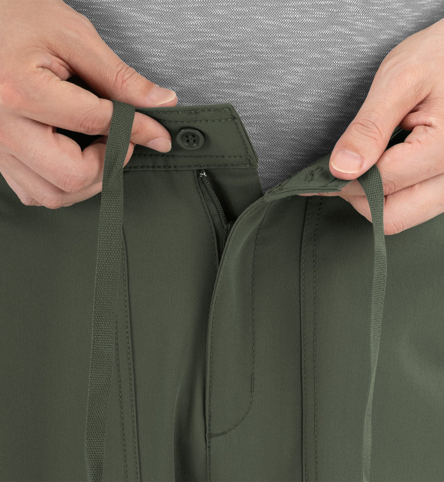Matrix Pro Men's 8901 Men's Half Elastic Waistband Cargo Pants Olive