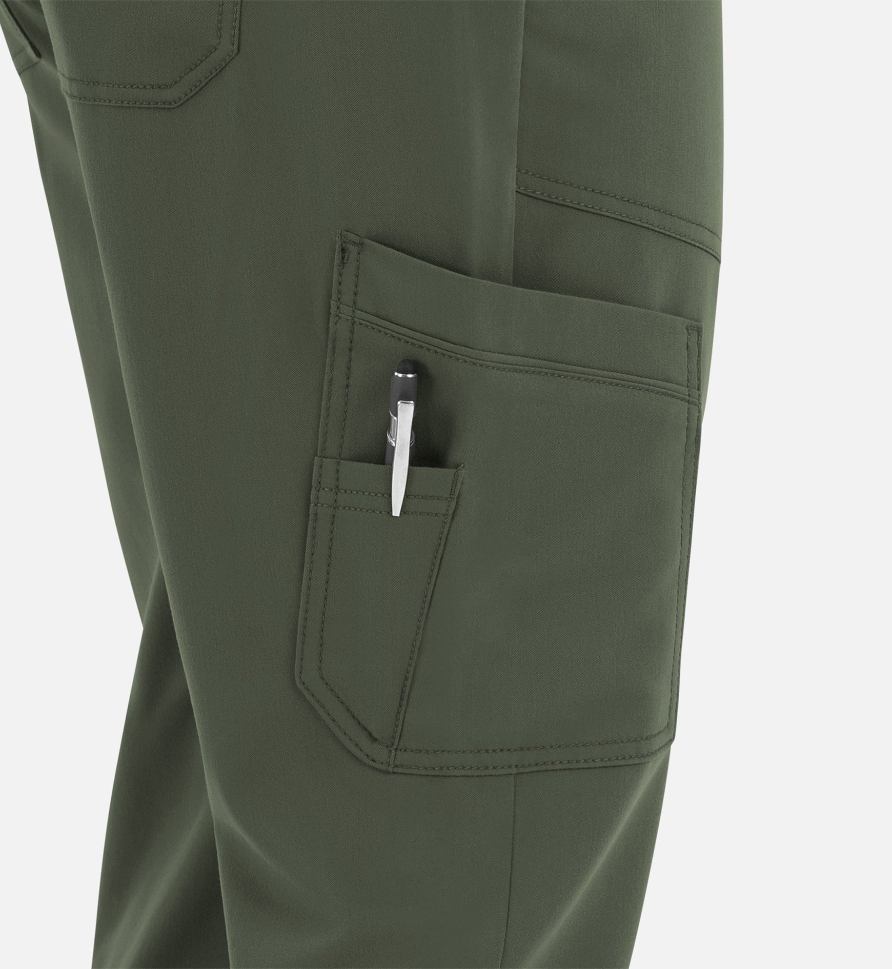 Matrix Pro Men's 8901 Men's Half Elastic Waistband Cargo Pants Olive
