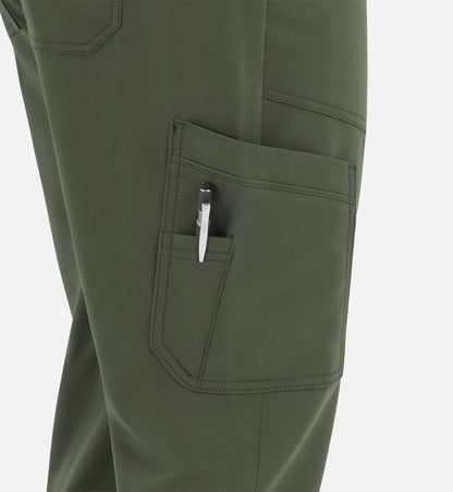 Matrix Pro Men's 8901 Men's Half Elastic Waistband Cargo Pants Olive