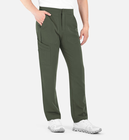 Matrix Pro Men's 8901 Men's Half Elastic Waistband Cargo Pants Olive