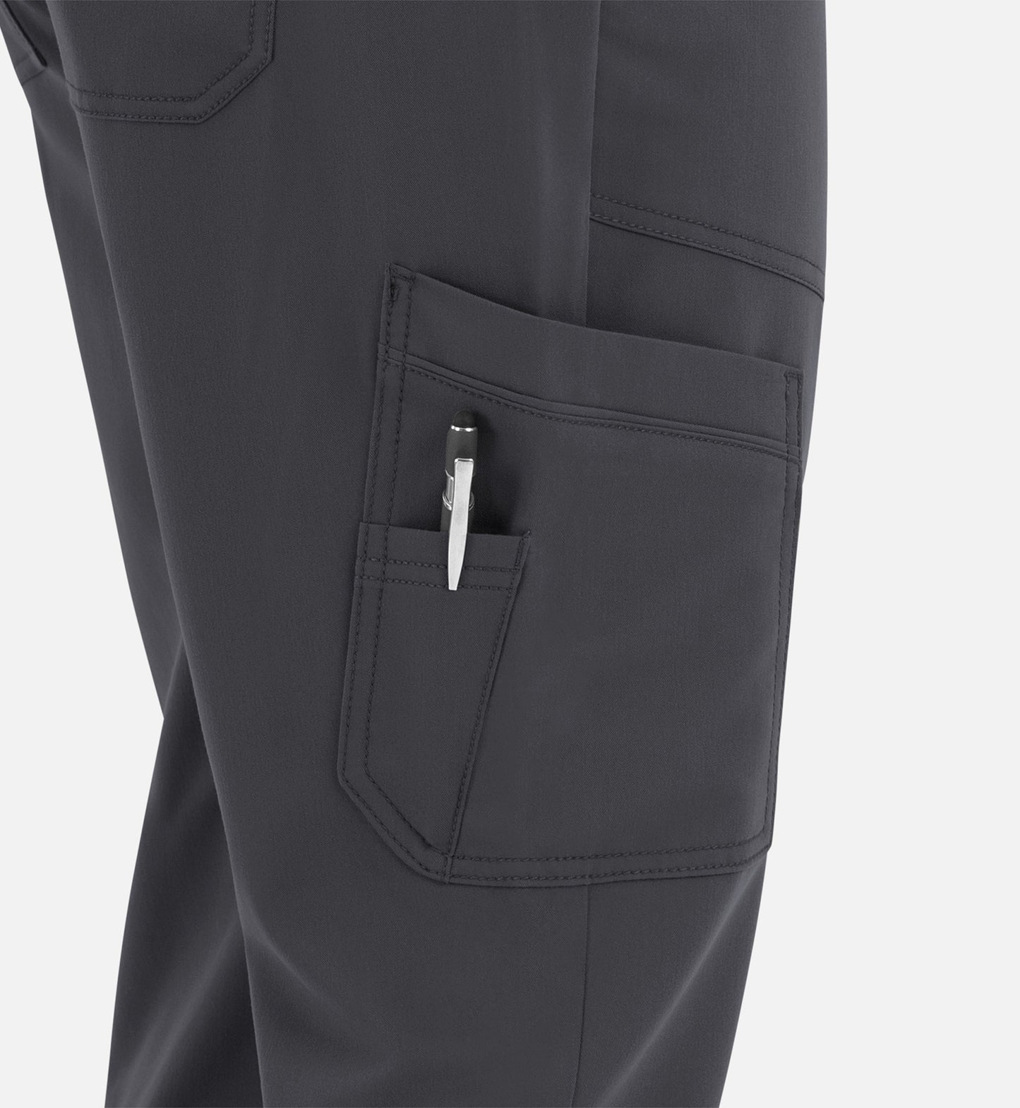 Matrix Pro Men's 8901 Men's Half Elastic Waistband Cargo Pants Pewter