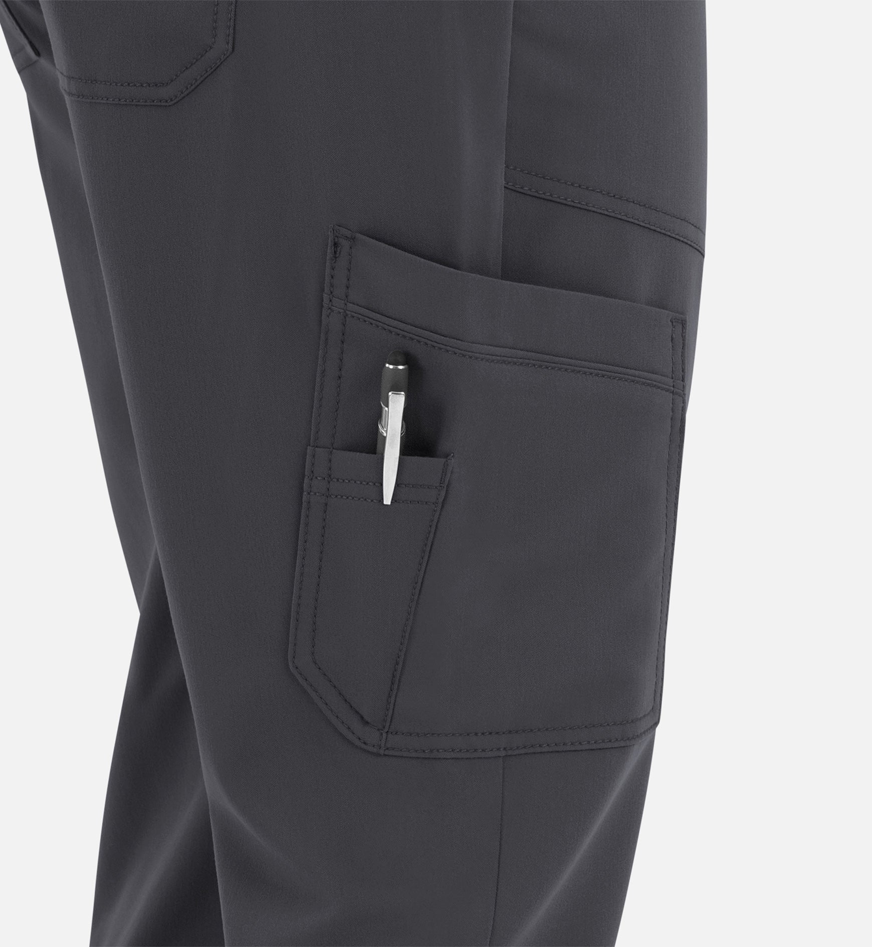 Matrix Pro Men's 8901 Men's Half Elastic Waistband Cargo Pants Pewter
