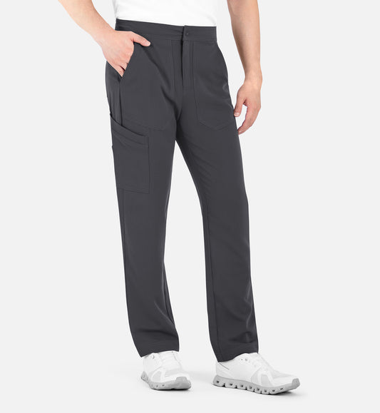 Matrix Pro Men's 8901 Men's Half Elastic Waistband Cargo Pants Pewter