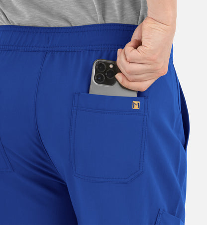 Matrix Pro Men's 8901 Men's Half Elastic Waistband Cargo Pants Royal Blue