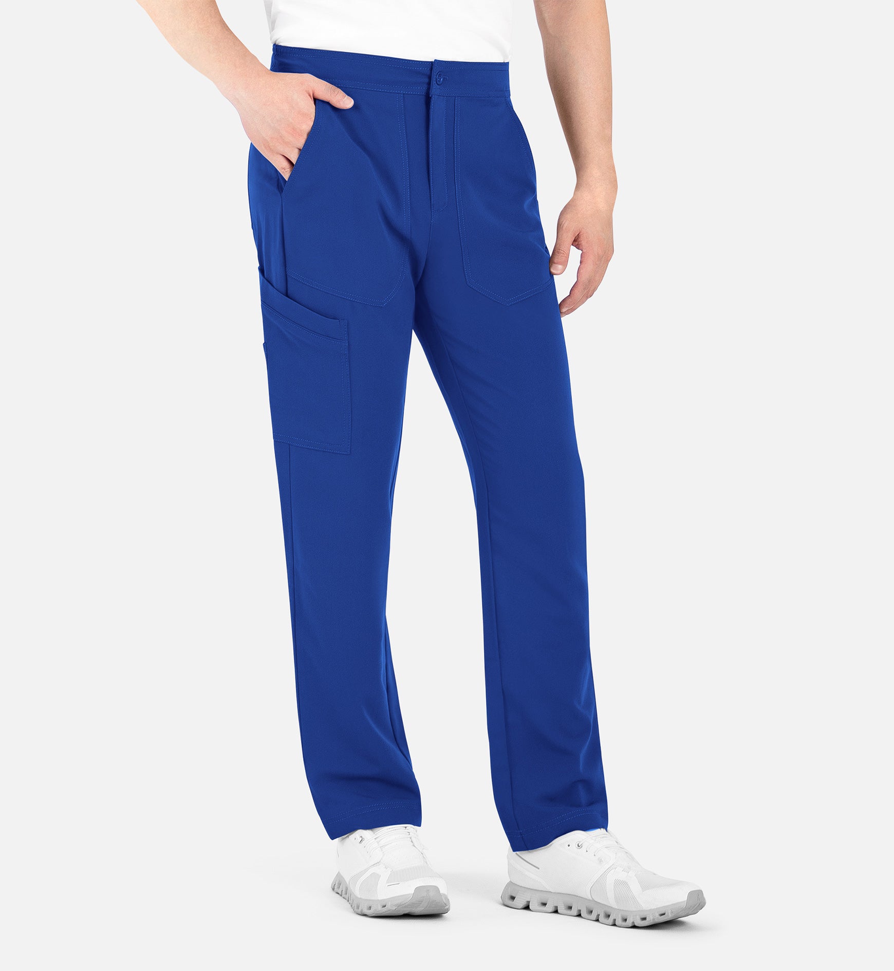 Matrix Pro Men's 8901 Men's Half Elastic Waistband Cargo Pants Royal Blue