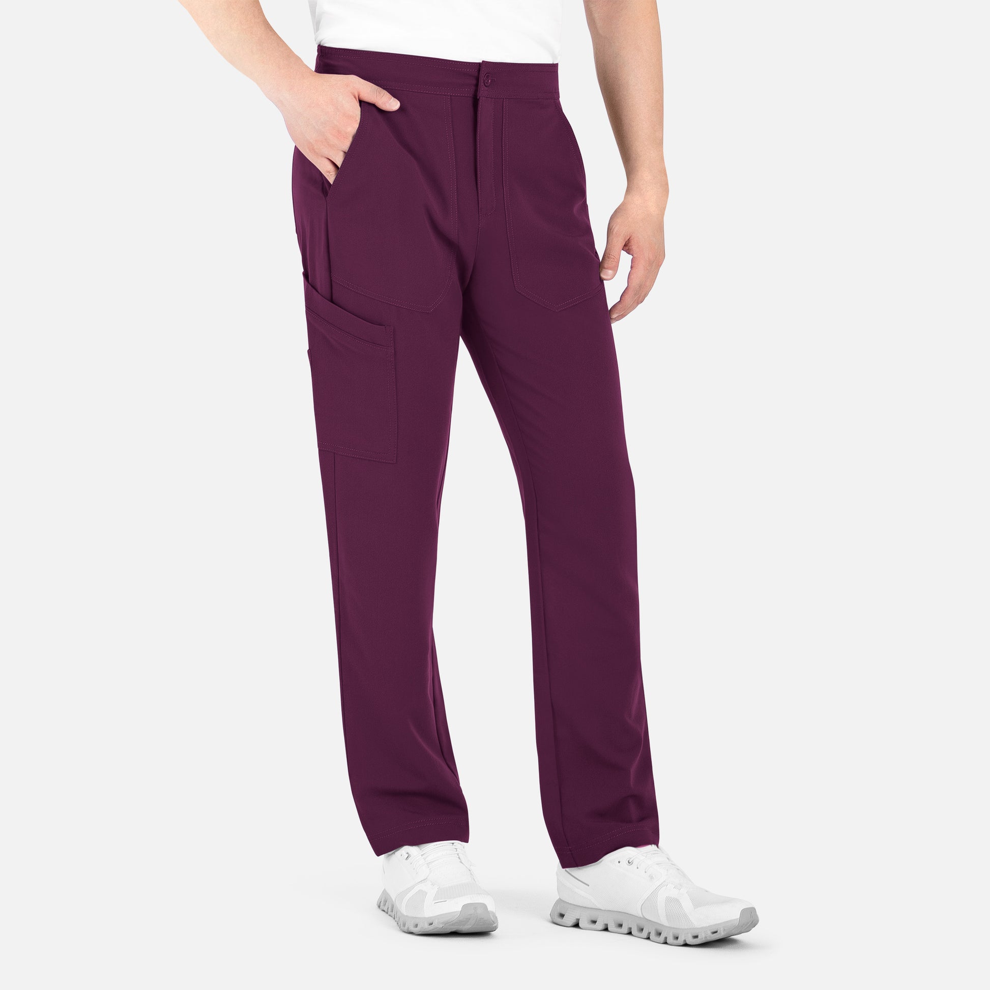 Matrix Pro Mens 8901 Men’s Half Elastic Waistband Cargo Pant Short Wine