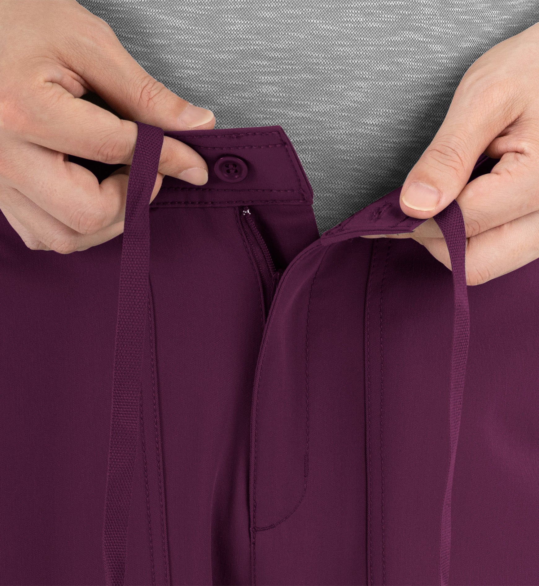 Matrix Pro Men's 8901 Men's Half Elastic Waistband Cargo Pants Wine