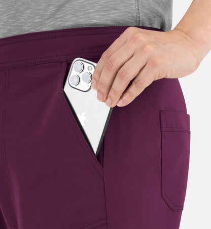 Matrix Pro Men's 8901 Men's Half Elastic Waistband Cargo Pants Wine