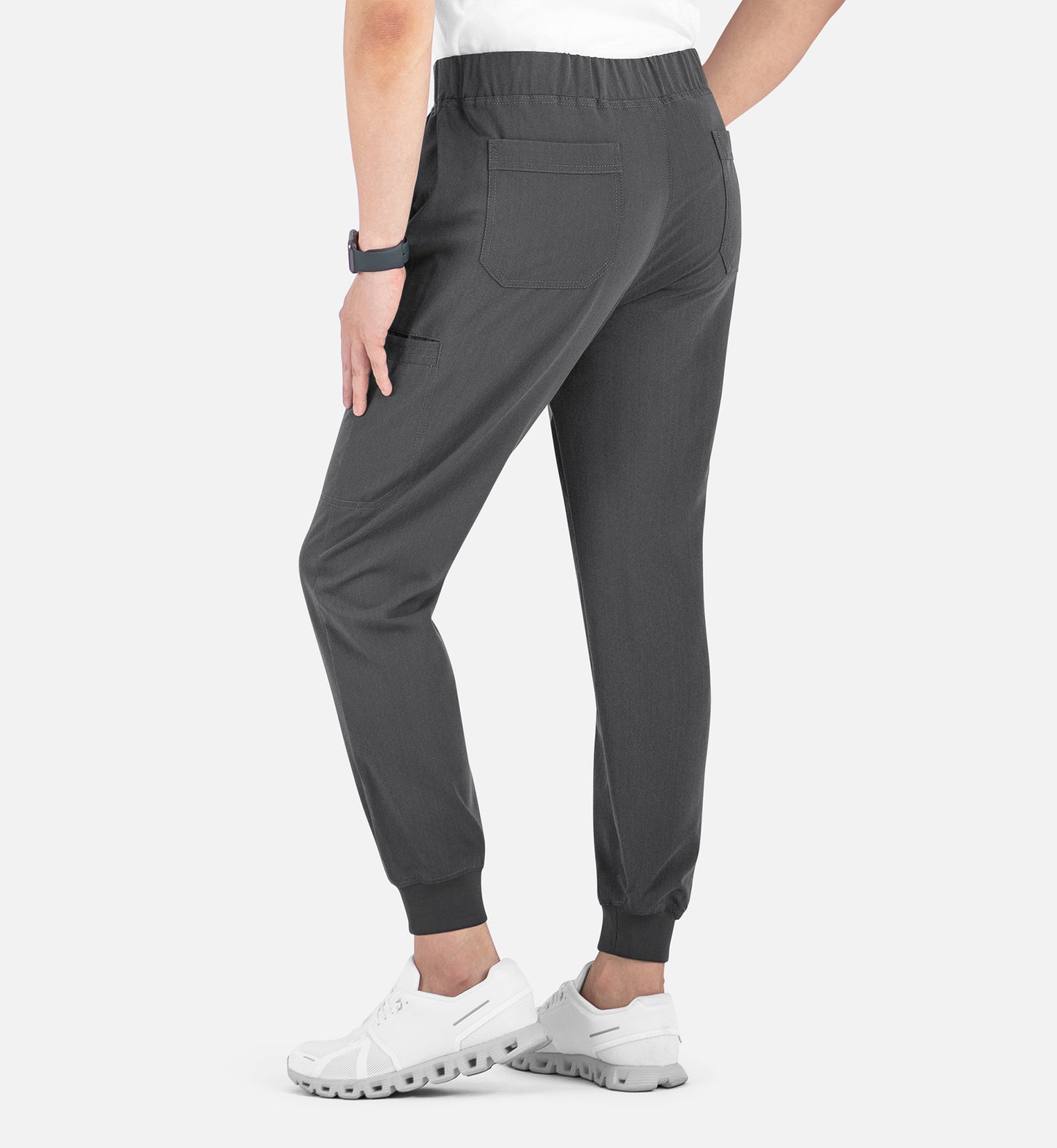 Matrix Pro Mens 8902 Men’s Full Elastic Waistband Jogger Heather Grey