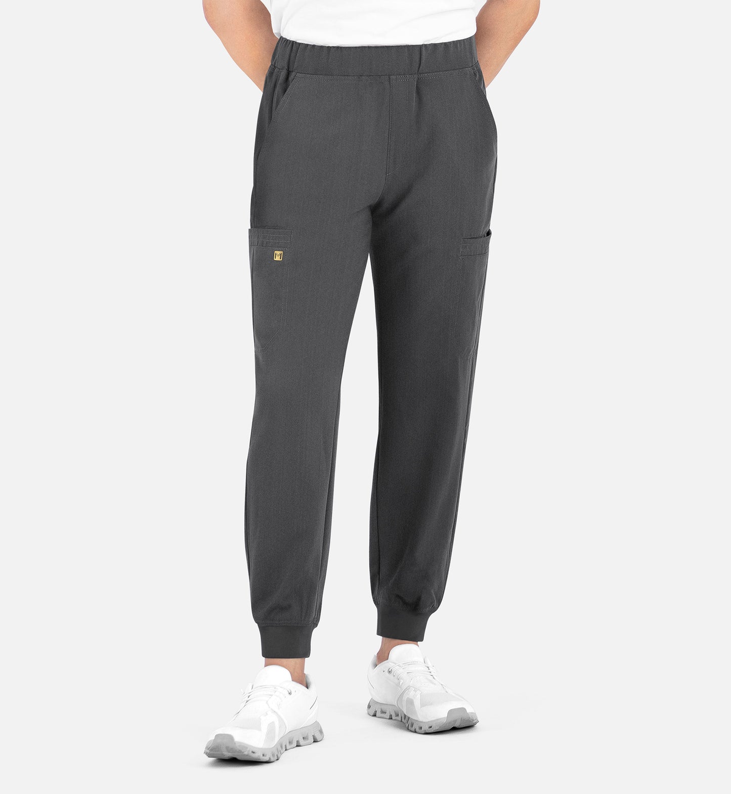 Matrix Pro Men's 8902 Men's Full Elastic Waistband Jogger Heather Grey