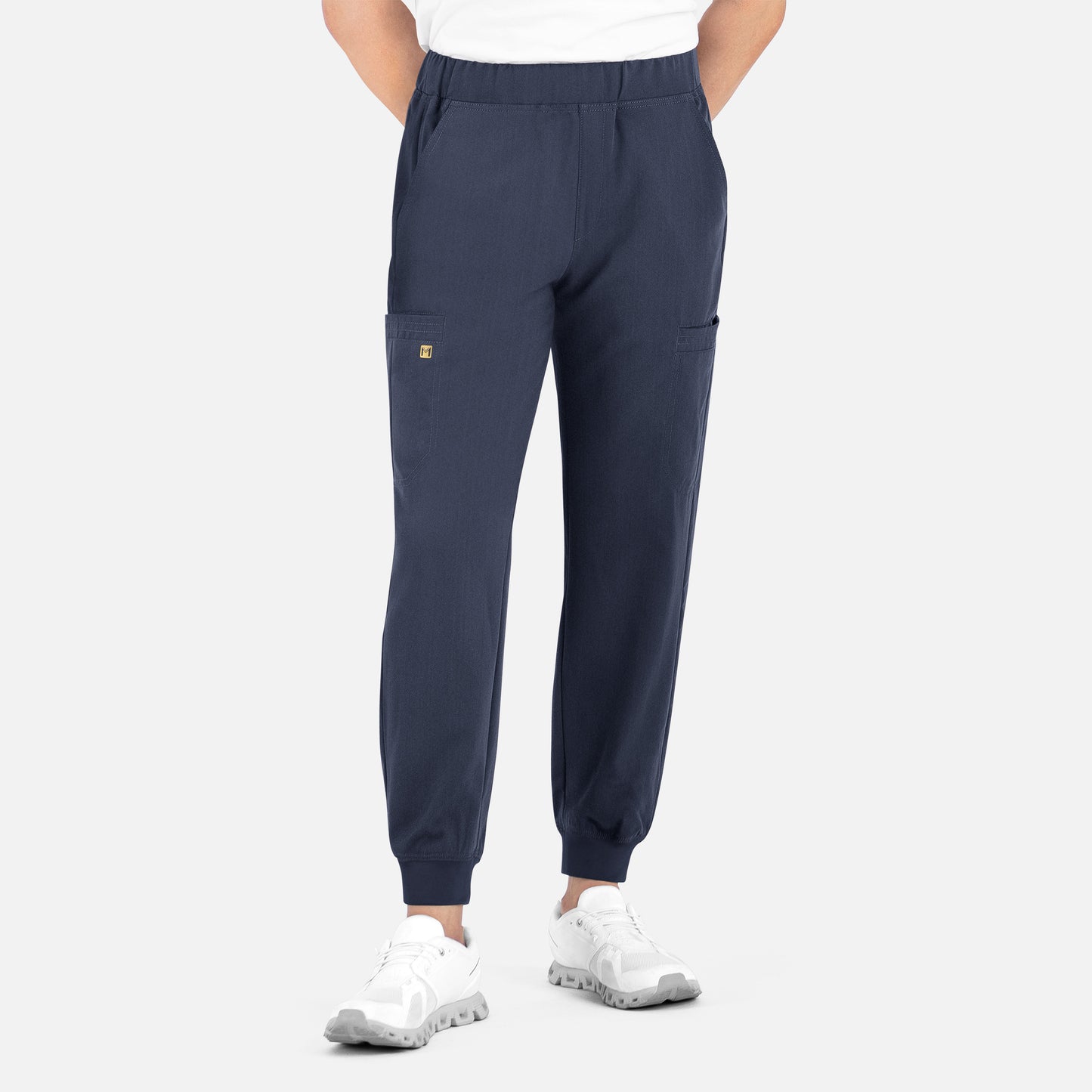 Matrix Pro Mens 8902 Men’s Full Elastic Waistband Jogger Heather Navy