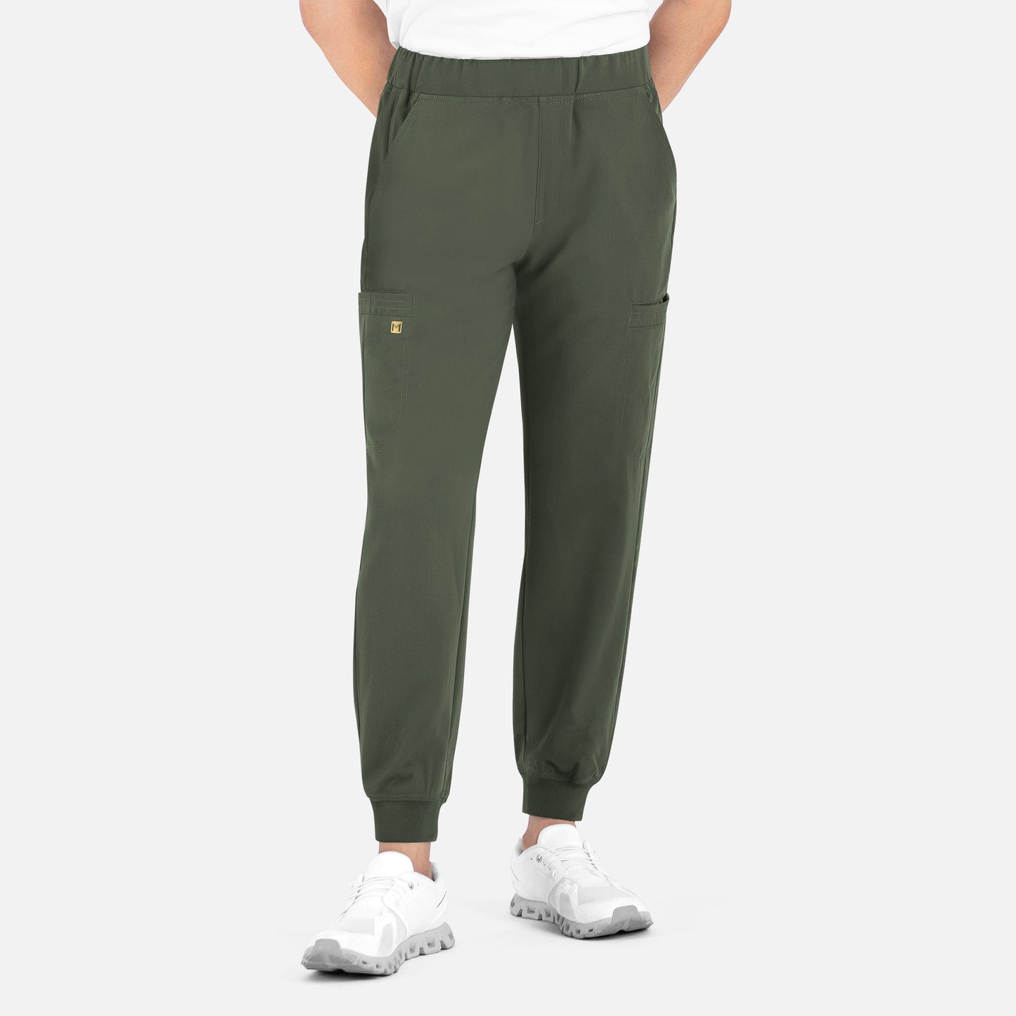 Matrix Pro Mens 8902 Men’s Full Elastic Waistband Jogger Short Olive