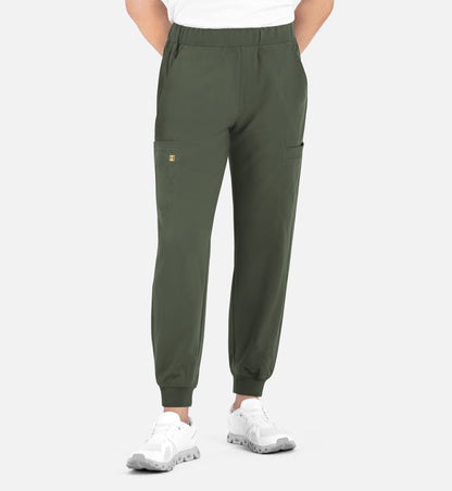 Matrix Pro Men's 8902 Men's Full Elastic Waistband Jogger Olive