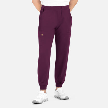 Matrix Pro Mens 8902 Men’s Full Elastic Waistband Jogger Short Wine