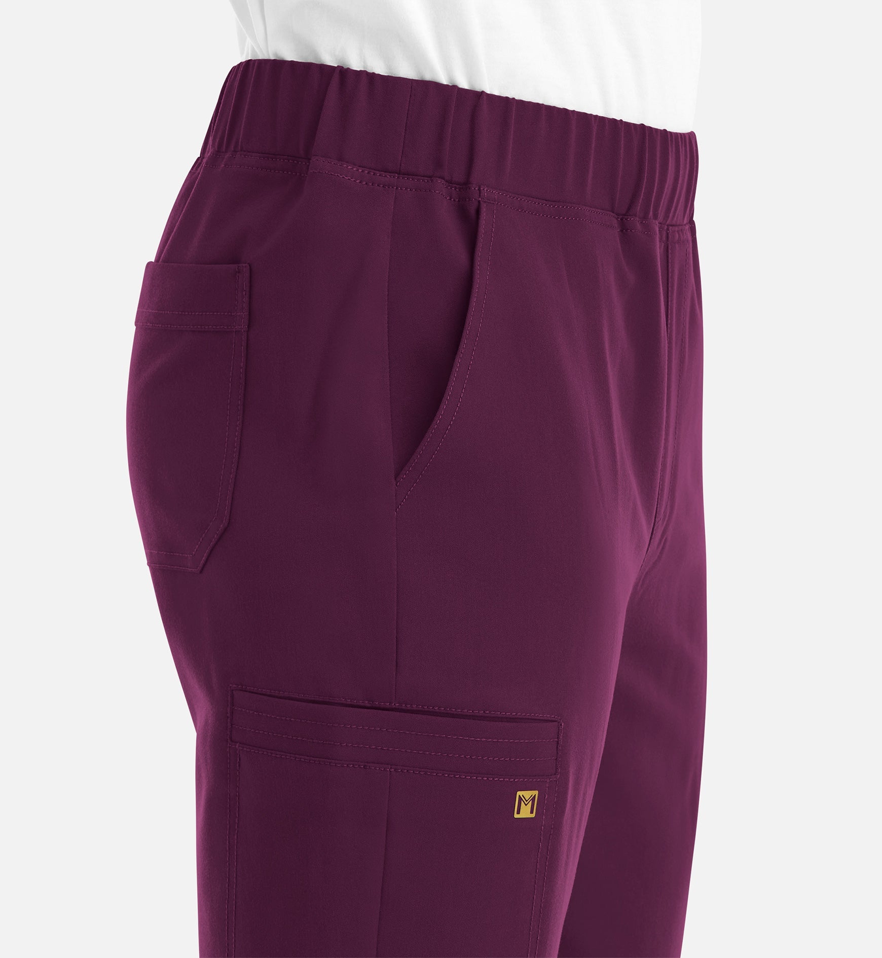 Matrix Pro Men's 8902 Men's Full Elastic Waistband Jogger Wine