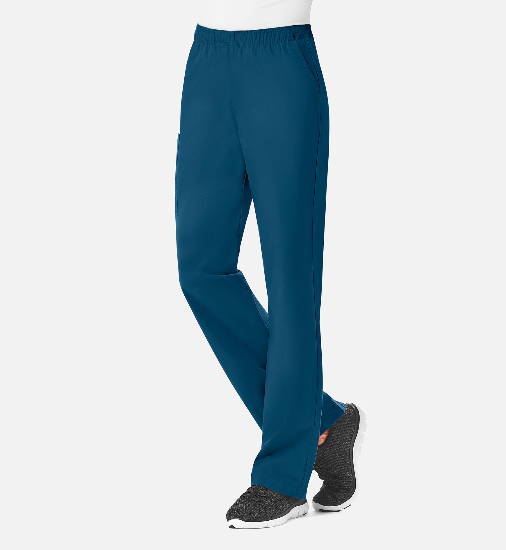 Core 9016 Women’s Full Elastic Waistband Cargo Pant Caribbean Blue