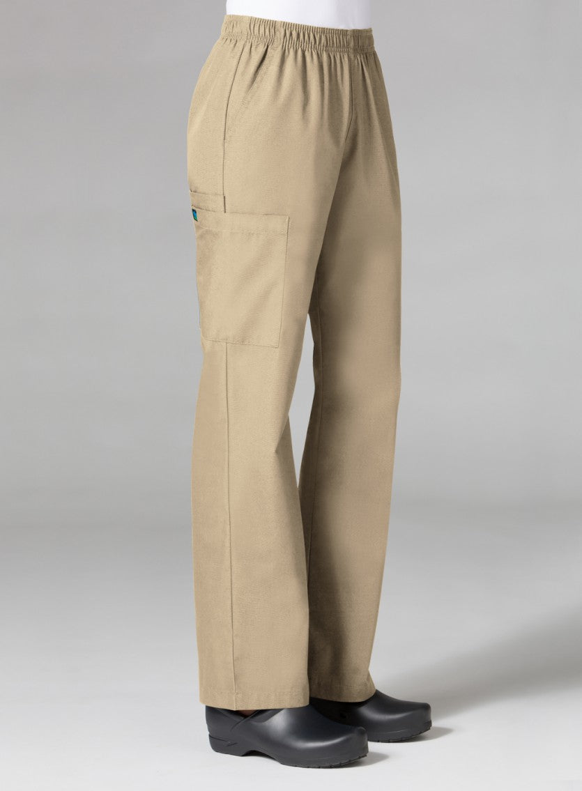 Core 9016 Women’s Full Elastic Waistband Cargo Pant Khaki