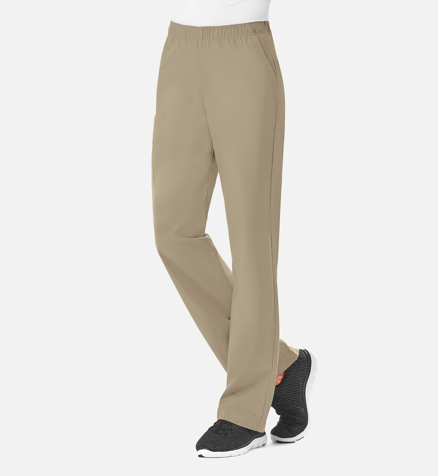 Core 9016 Women’s Full Elastic Waistband Cargo Pant Khaki