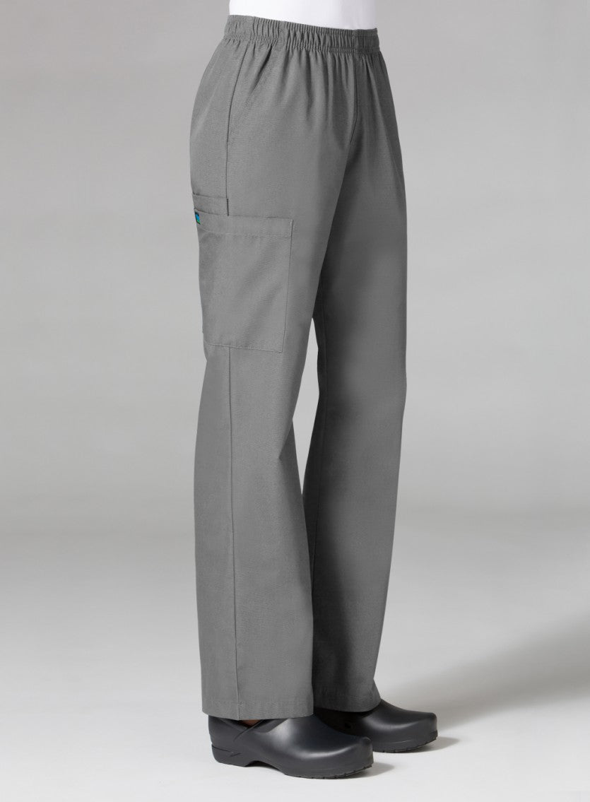 Core 9016 Women’s Full Elastic Waistband Cargo Pant Pewter