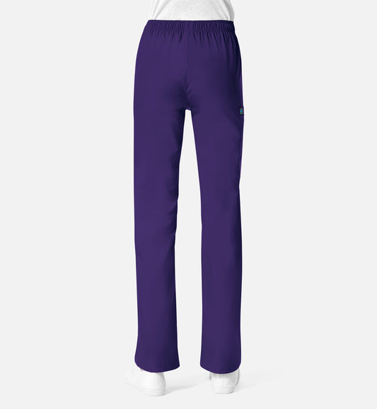 Core 9016 Women’s Full Elastic Waistband Cargo Pant Purple