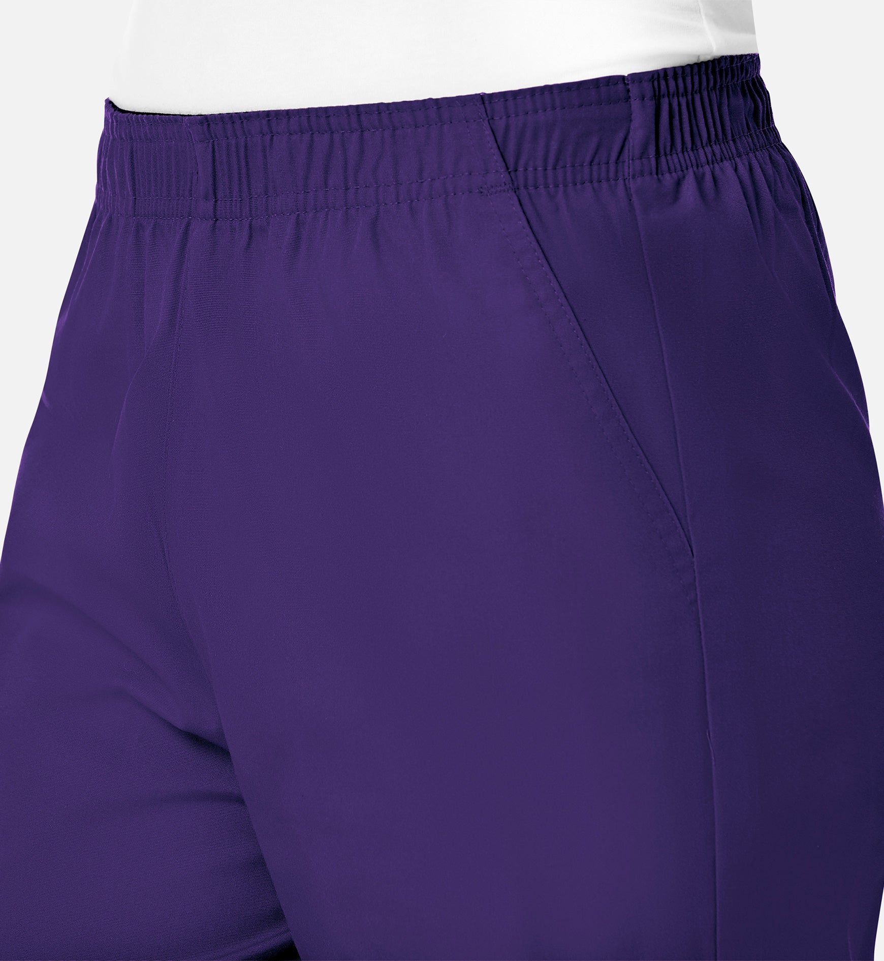 Core 9016 Women’s Full Elastic Waistband Cargo Pant Purple