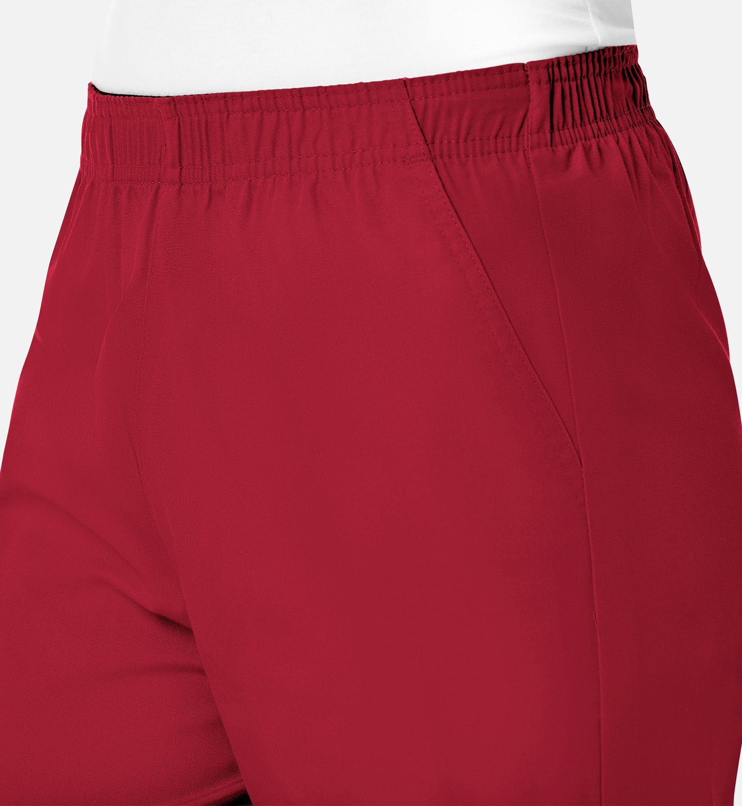 Core 9016 Women’s Full Elastic Waistband Cargo Pant Red