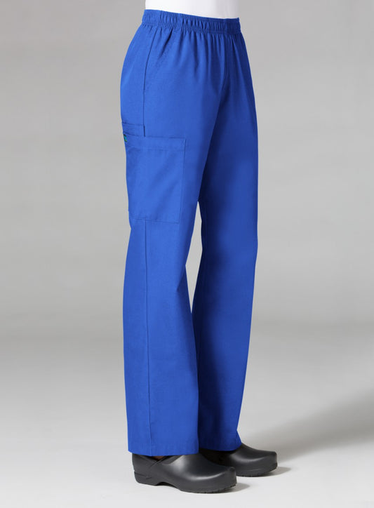 Core 9016 Women’s Full Elastic Waistband Cargo Pant Royal Blue