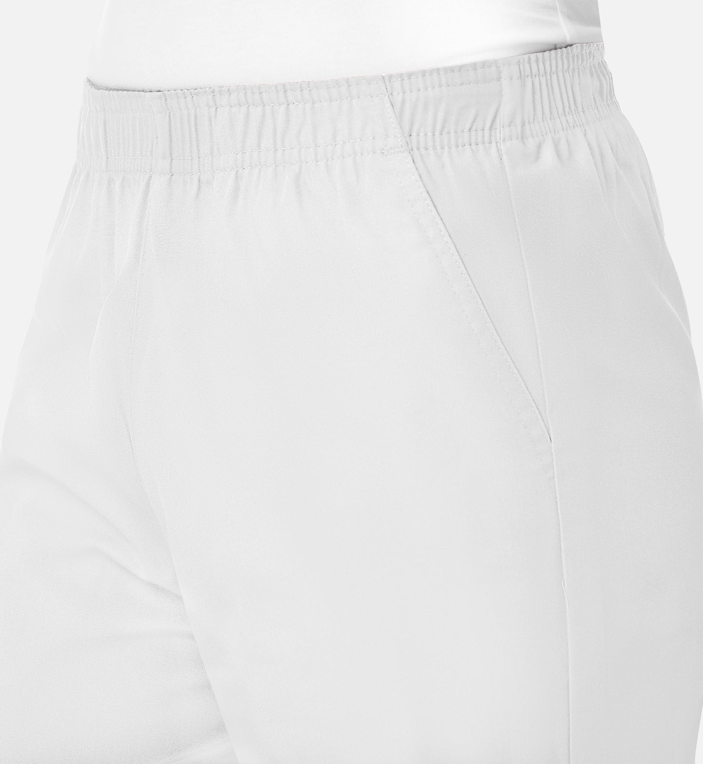 Core 9016 Women’s Full Elastic Waistband Cargo Pant White