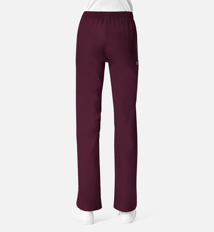 Core 9016 Women’s Full Elastic Waistband Cargo Pant Wine