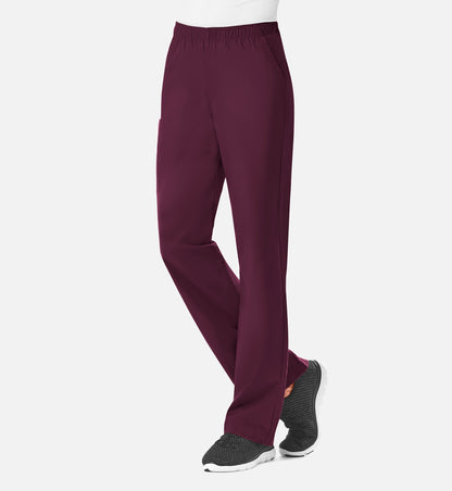 Core 9016 Women’s Full Elastic Waistband Cargo Pant Wine