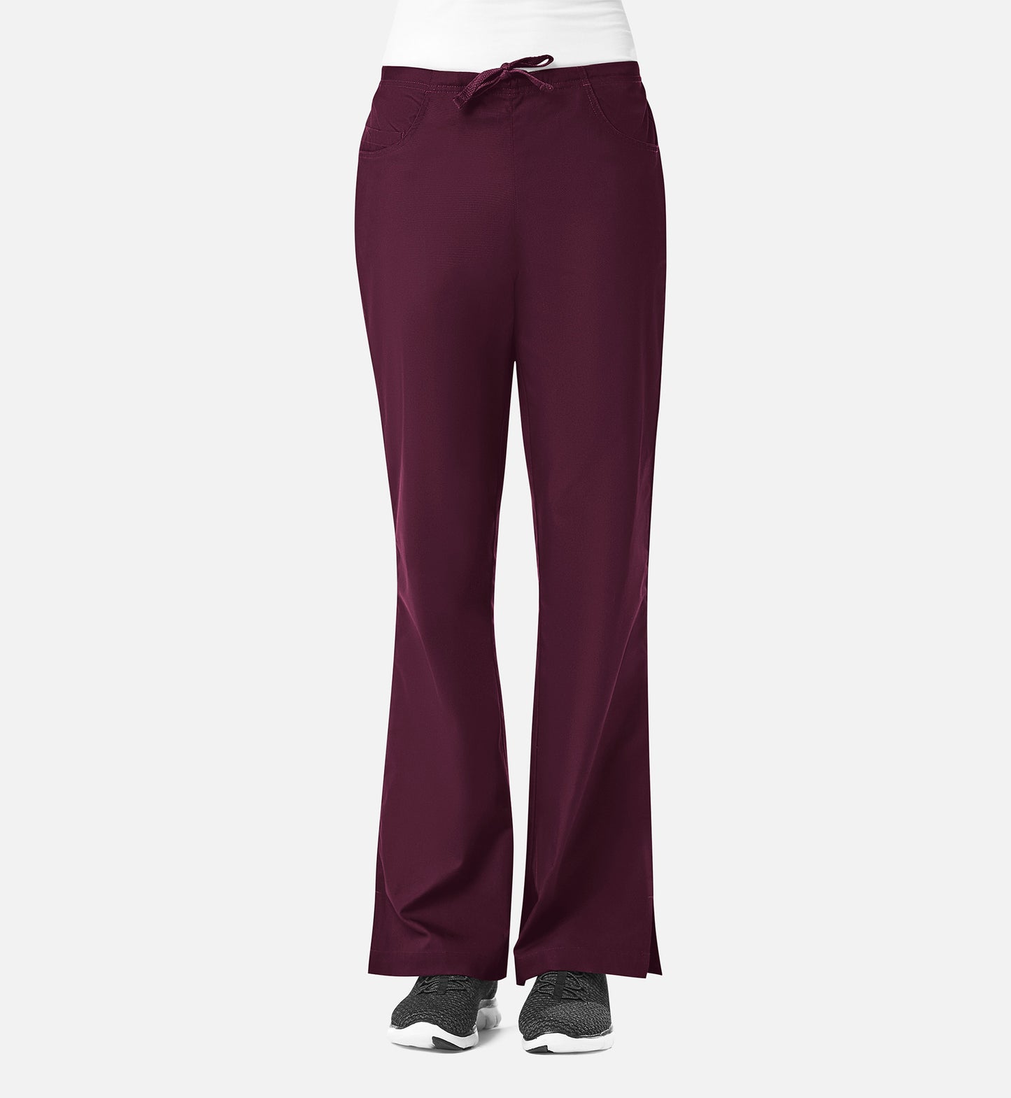 Core 9026 Women's Classic Flare Pants Wine